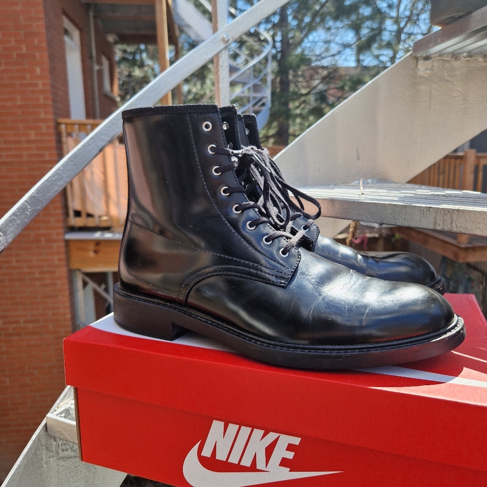 Calvin Klein Keeler Box Leather Boots